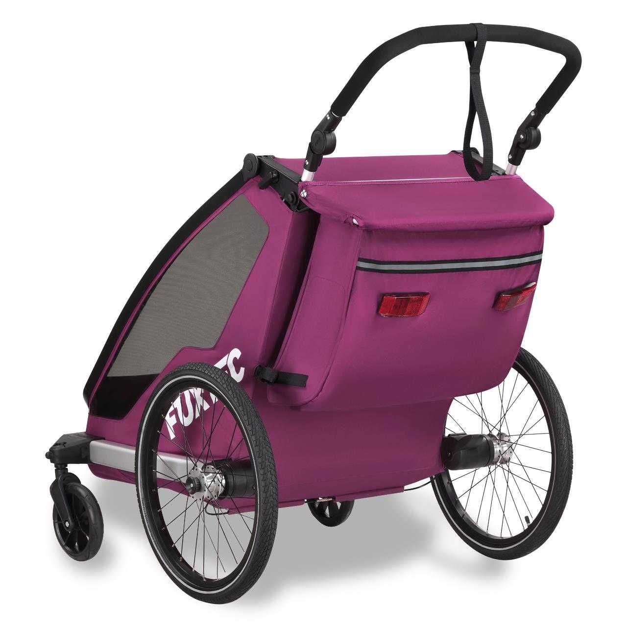 Przyczepka rowerowa FUXTEC FX-FA1-SET z kółkiem jogger