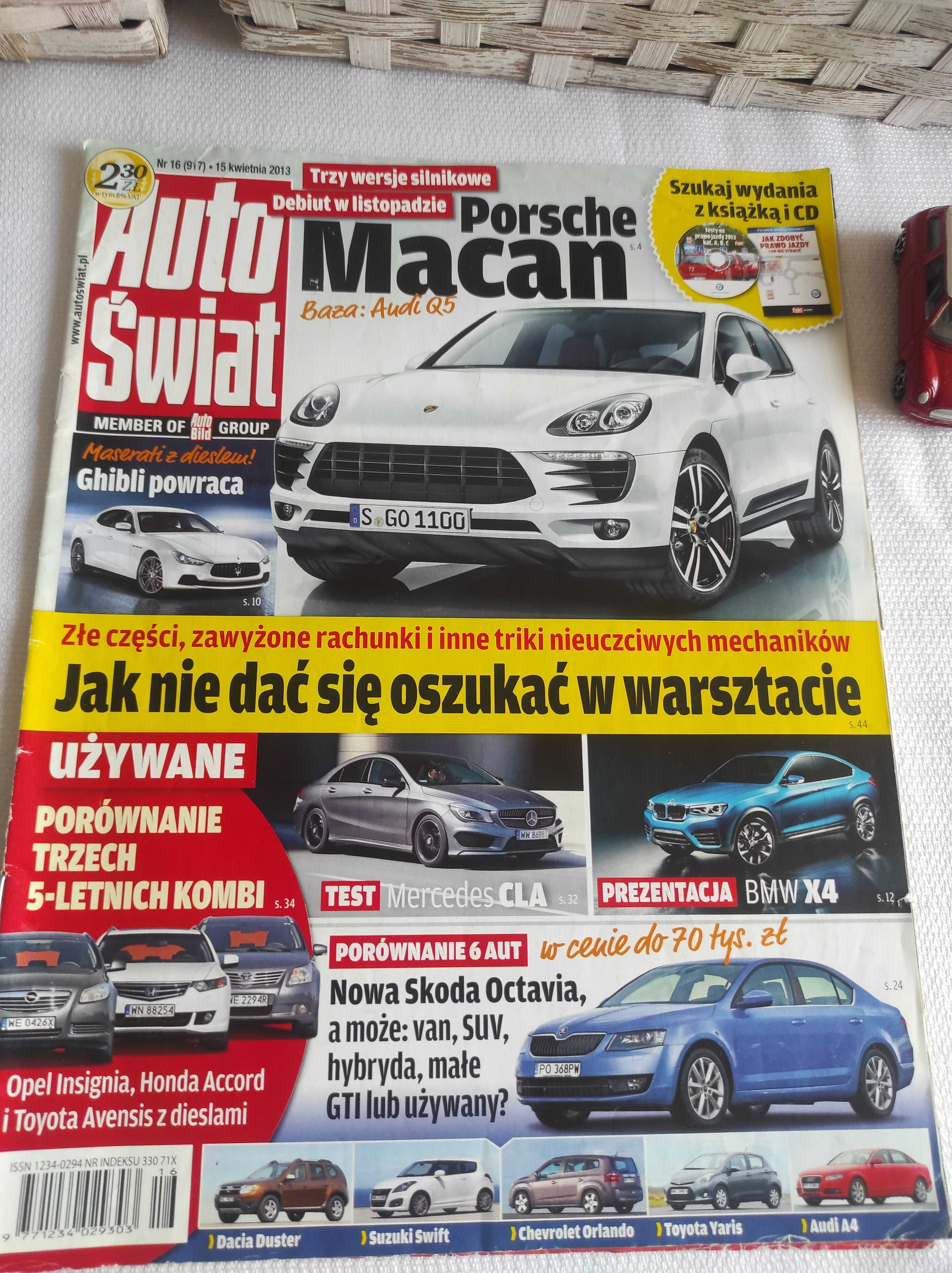 Czasopismo Auto Świat WYSZUKAJ POJAZD 16/2013 Macan X4 S3 RS6 Merc CLA