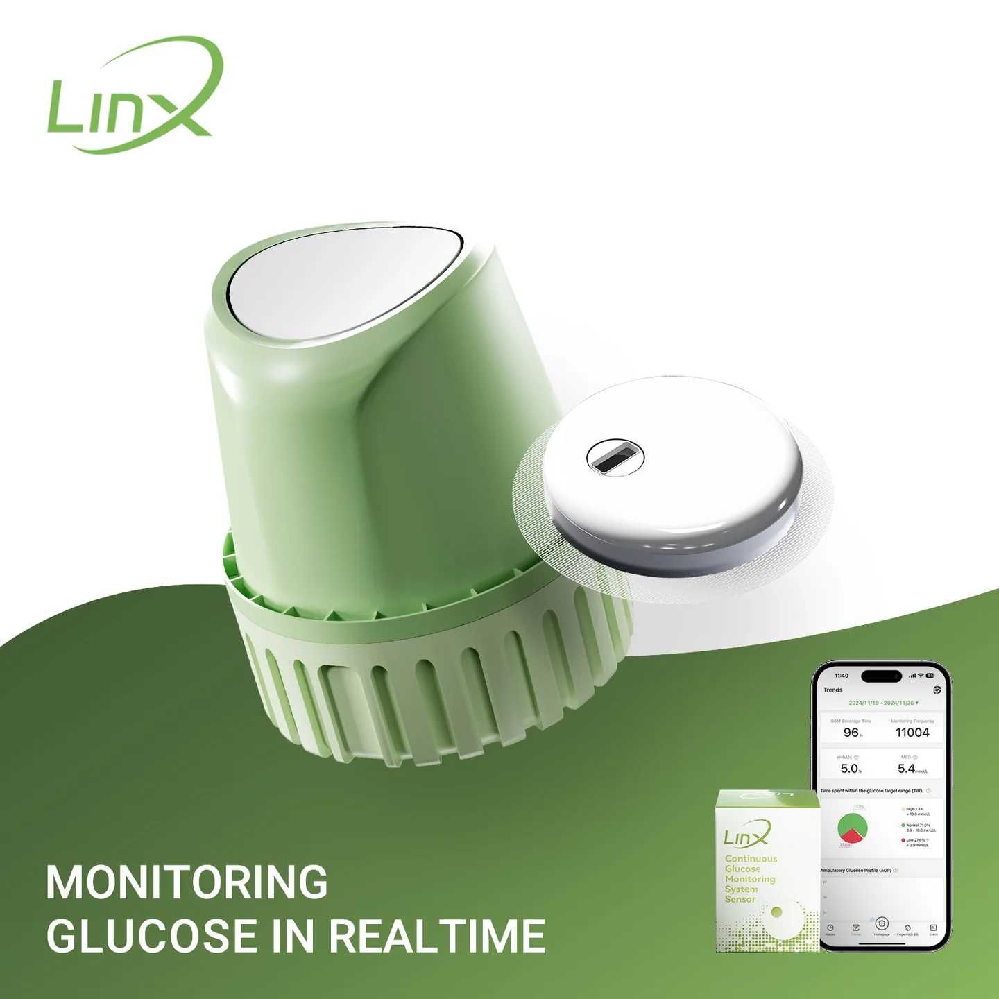 LinX CGM - Система безперервного моніторингу глюкози