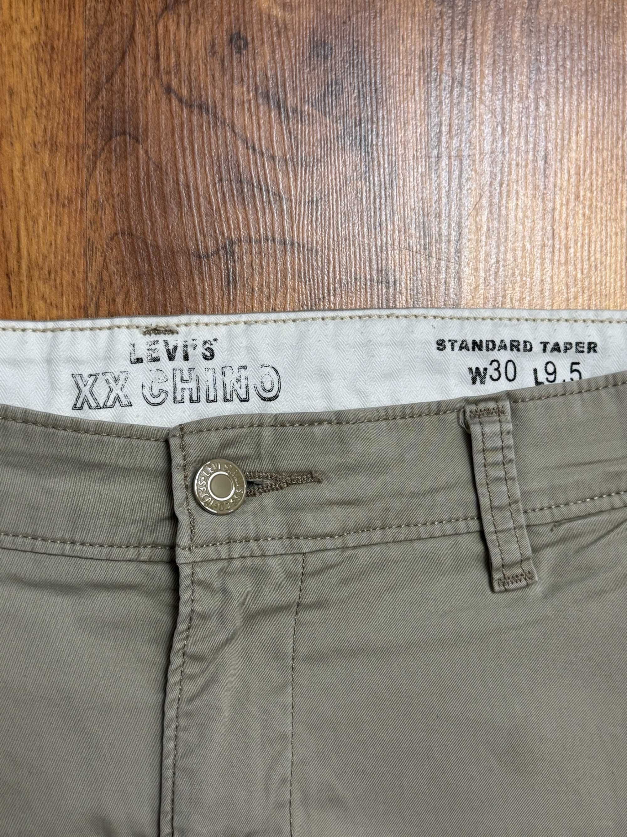 Spodenki kremowe chinos szorty chinosy bawełniane chino Levis W30 S