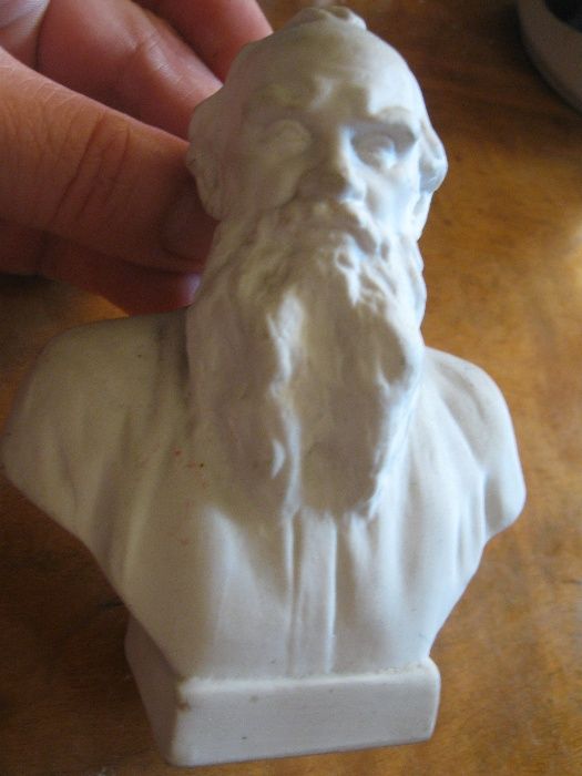 Figurka Popiersie porcelanowa porcelana Lew Tołstoj Łomonosow 20w