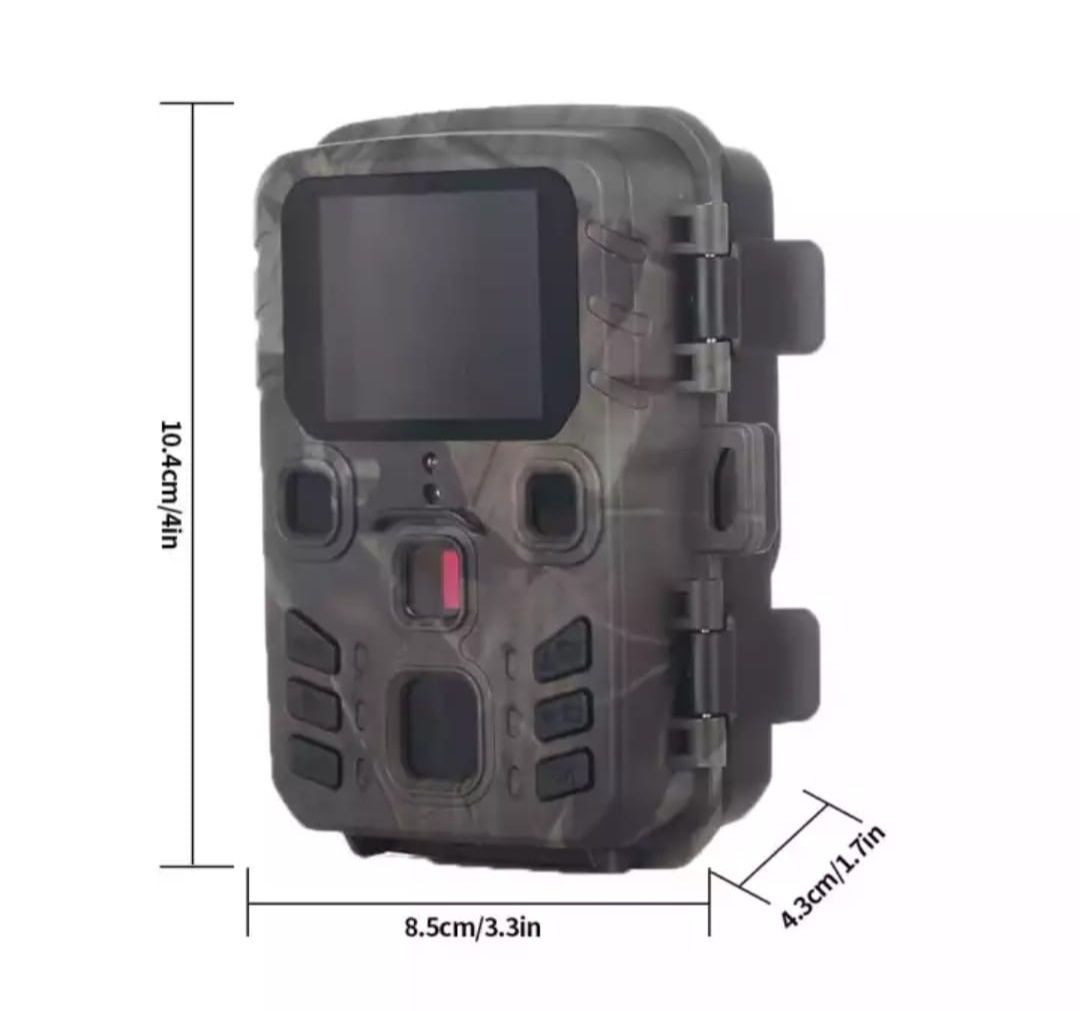 Câmera gravação impermeável FullHD 12MP Mini-301 visão noturna (Novo)