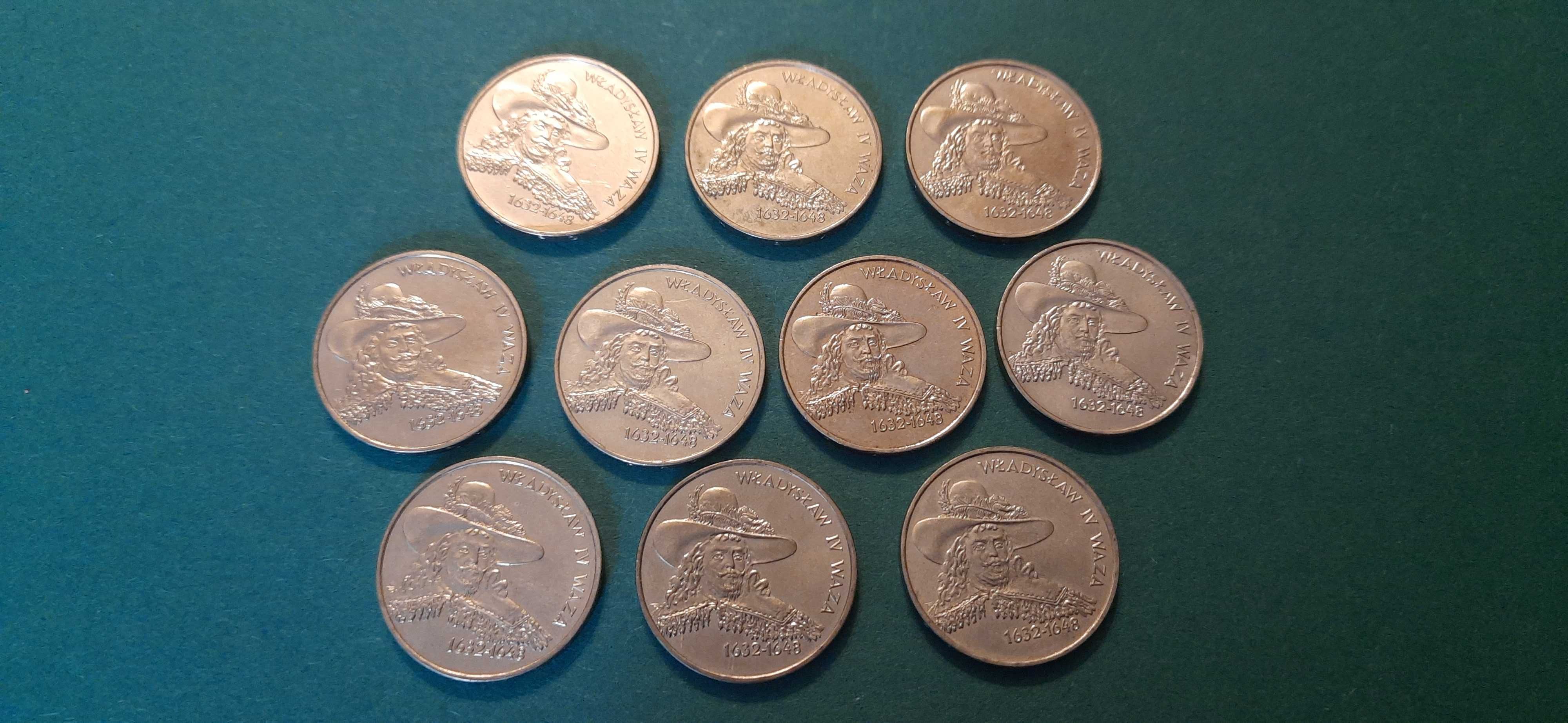 Zestaw 10 monet Władysław IV Waza 1999 rok.