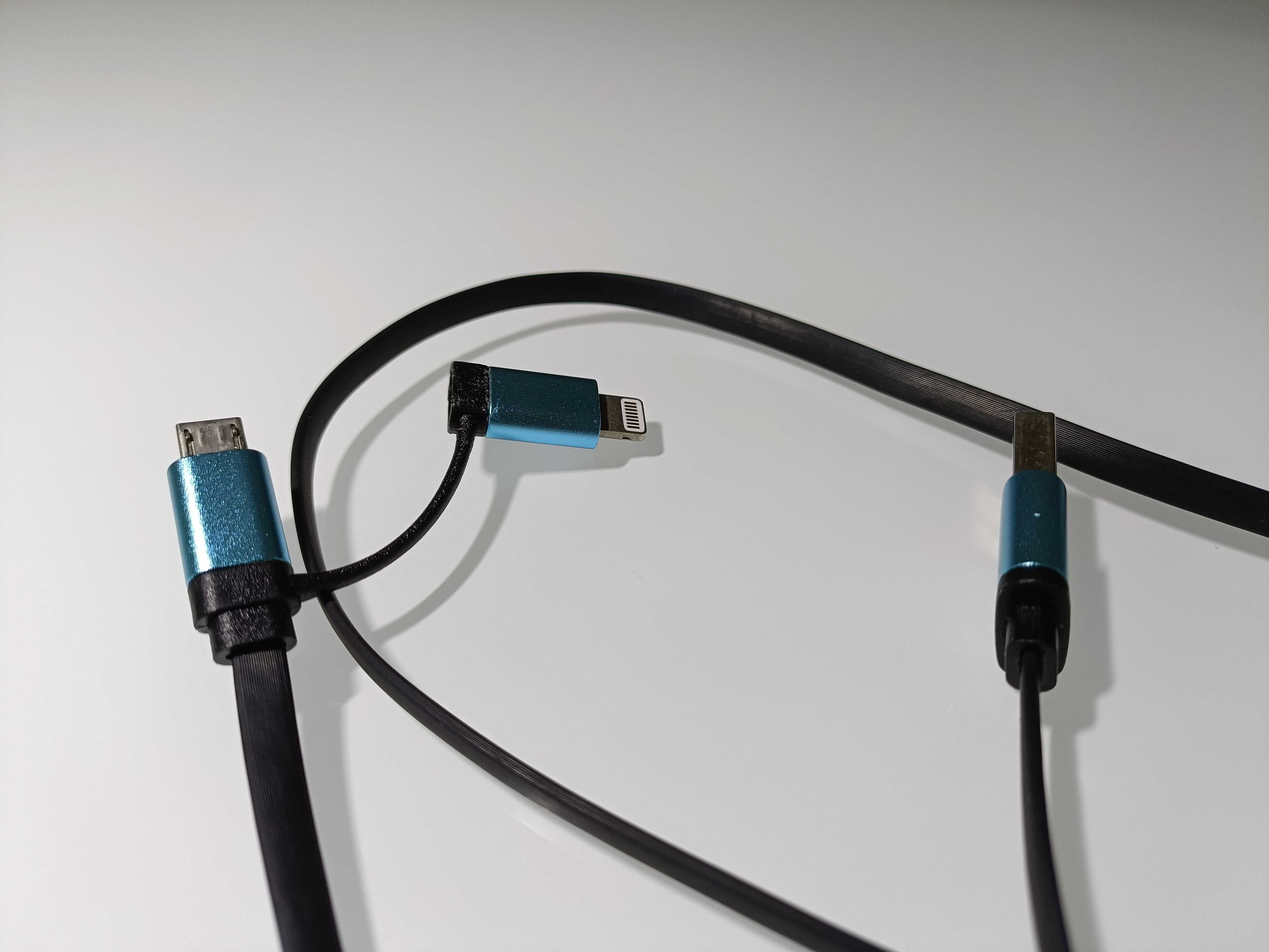Kabel/Przejściówka USB Na Wejście Iphone I Inne 3 W 1 Długość 105 cm