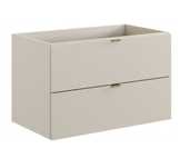Szafka pod umywalkę 80 cm kaszmir 2 szuflady MDF Dalia