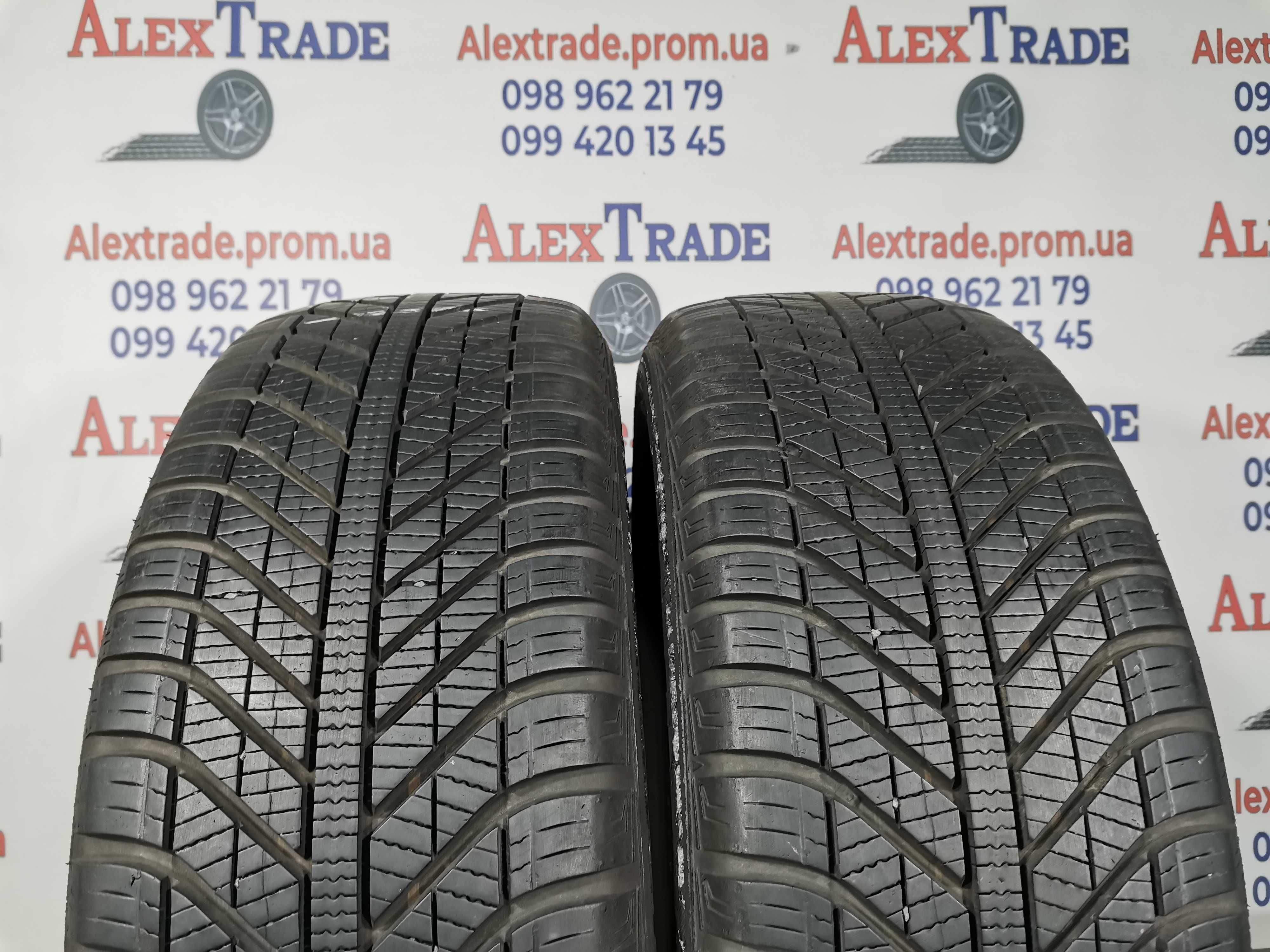 2 шт. 205/55 R16 Goodyear Vector 4 Seasons Gen-1 шини б/у, 7 мм,