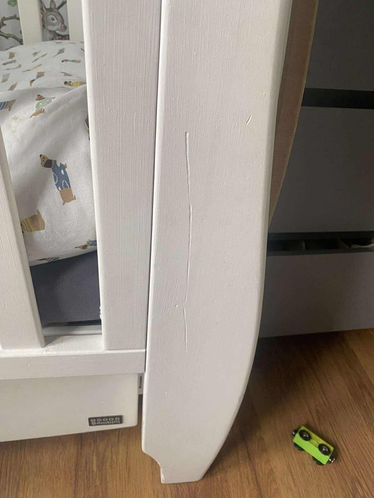 "Łóżeczko Tutti Bambini Lucas 3w1 Białe + Szuflada