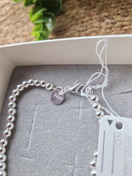 Bransoletka 925 srebrna posrebrzana nowa pudełko prezentowe prezent