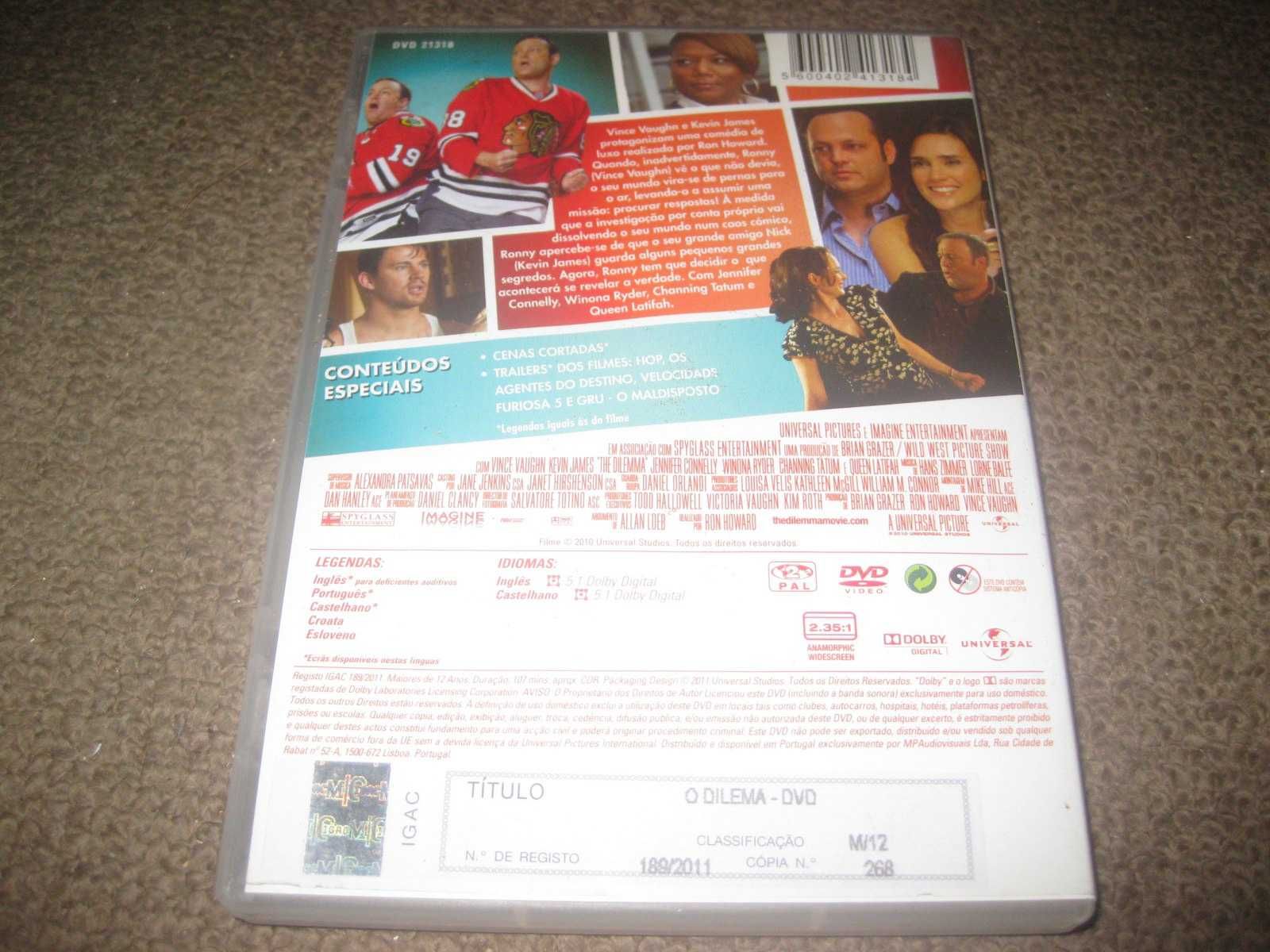 DVD "O Dilema" com Vince Vaughn
