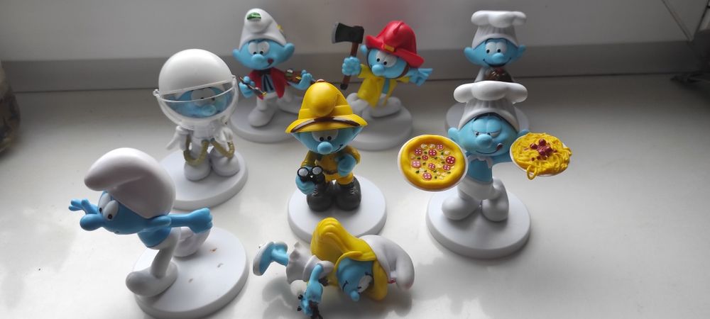 Smerfy 2 w Nowym Jorku, figurki mc donalds 2013 Peyo w