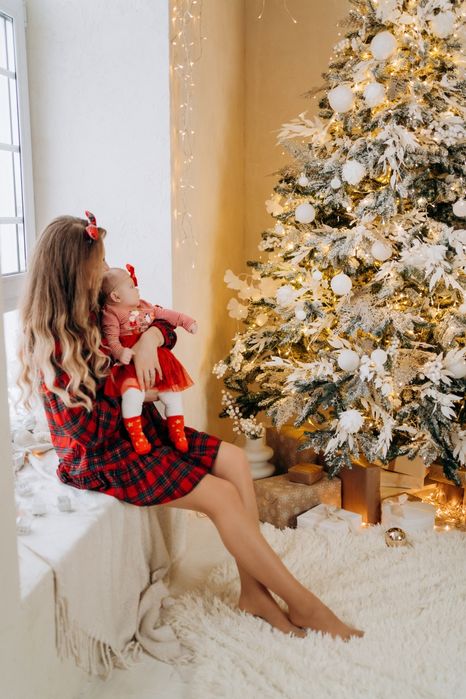 Фемелі лук новорічний мама донечка