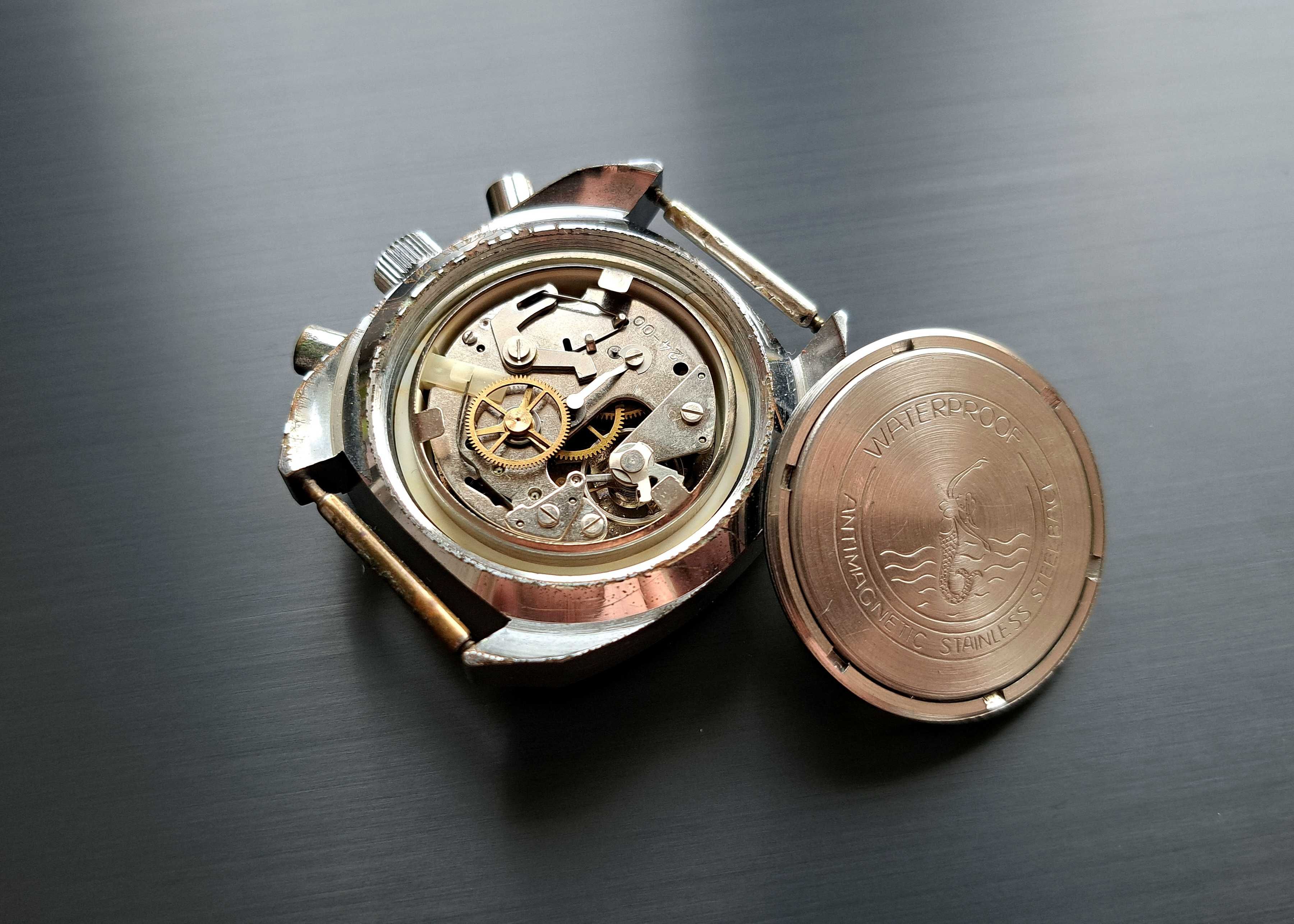 Ruhla Chronograf niemiecki zegarek vintage