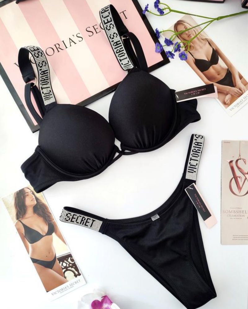 Чорний купальник вікторія Victoria’s Secret VS