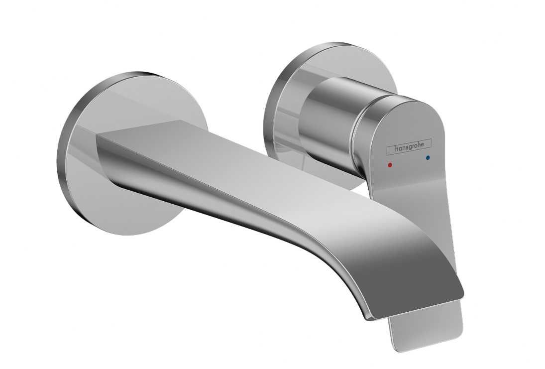 Torneira misturadora de parede cromada Hansgrohe Vivenis