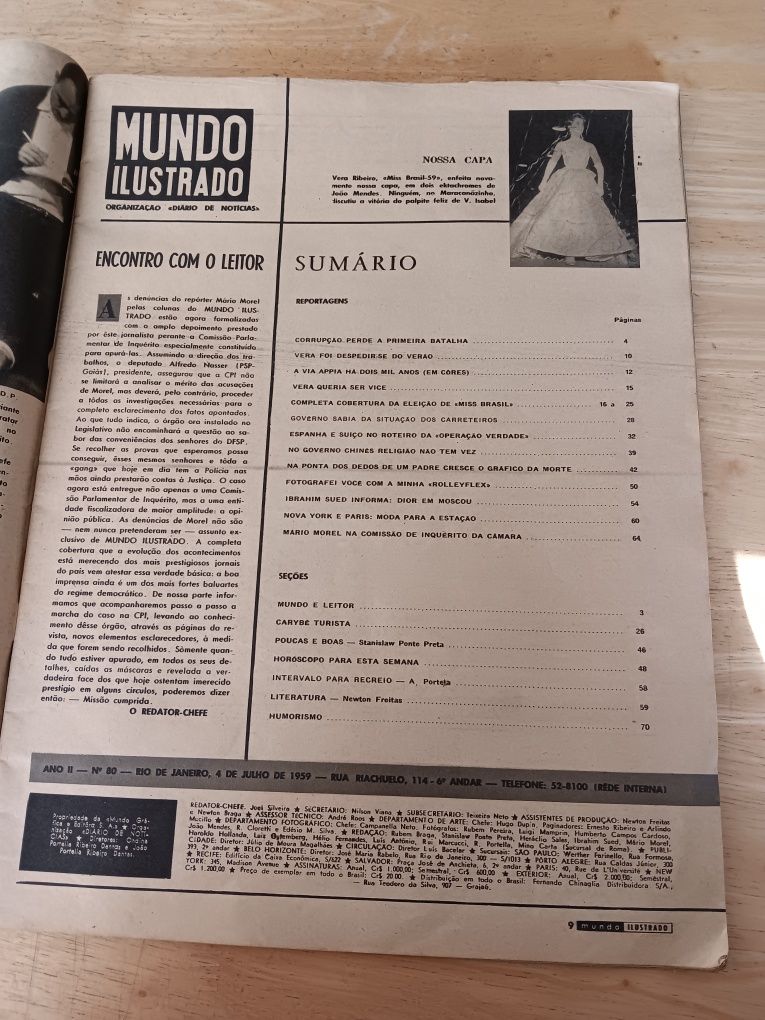 Revista antiga - Mundo Ilustrado nº 80