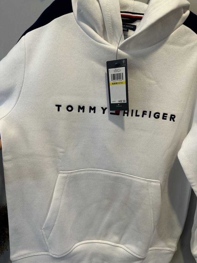 Худі Tommy Hilfiger хлопець 12-14 років, біла-чорна.