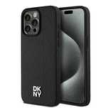 Etui DKNY Leather Monogram Pattern Metal Logo MagSafe na iPhone 15 Pro