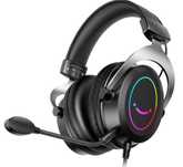 Навушники Fifine H3 Black зі знімним мікорофоном / RGB підсвічуванням