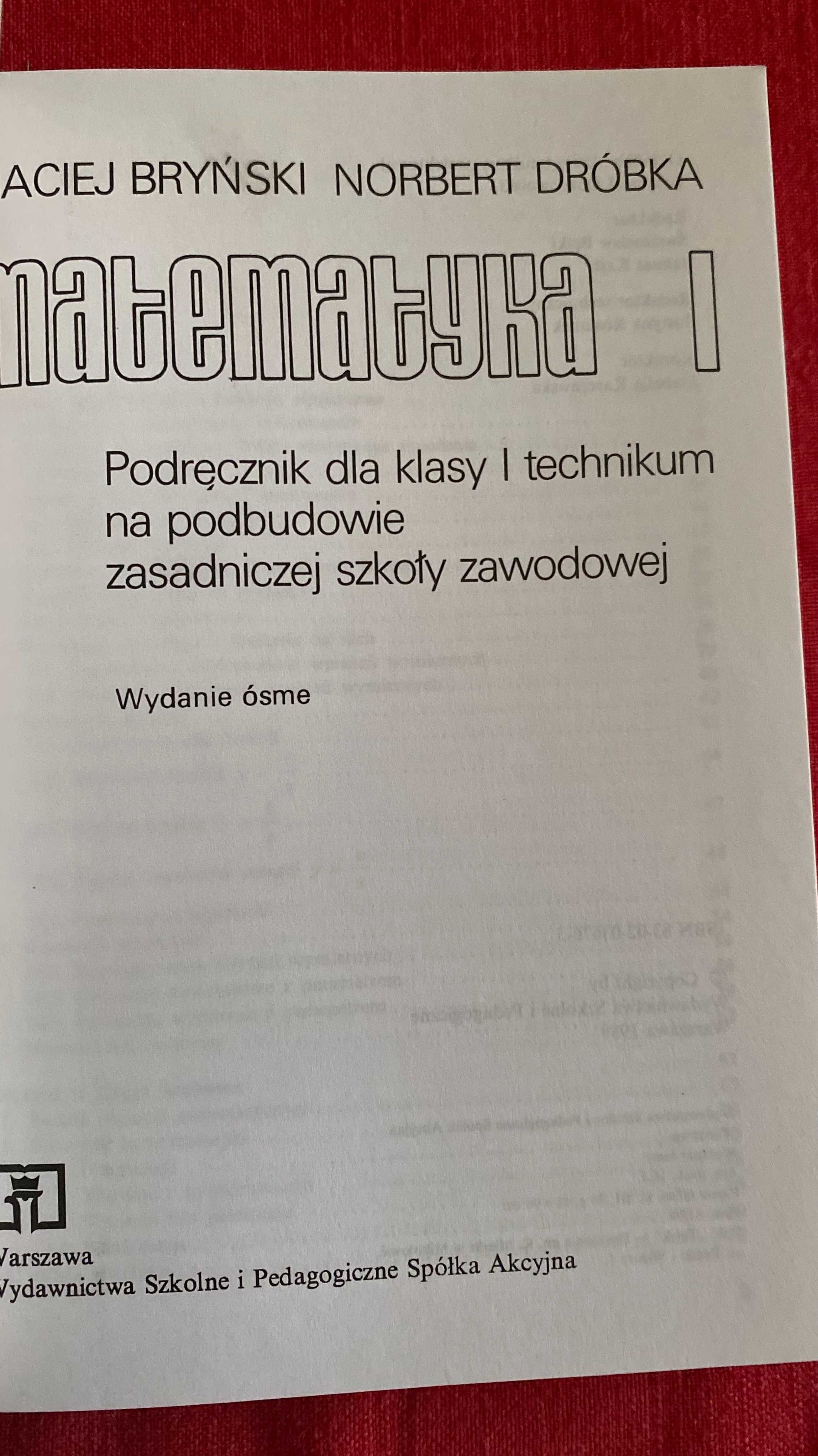 Matematyka 1-podrecznik dla technikum na podbudowie zsz