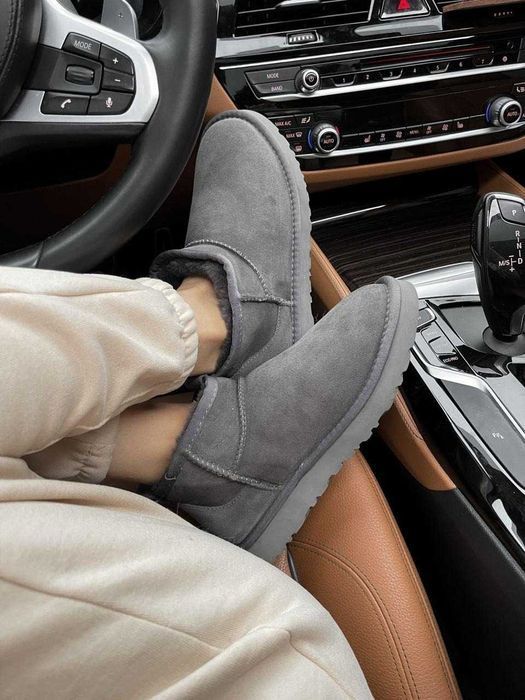 Угги/Уги/Угг/Уггі/Угі/UGG Australia Ultra Mini Grey/Ультра міні/Овчина