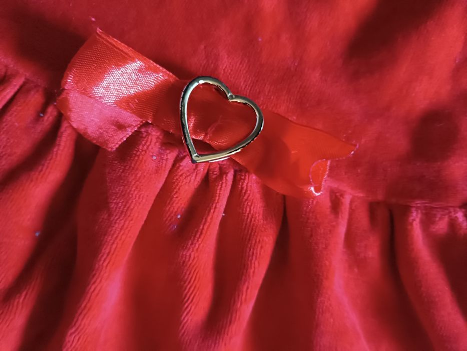 Sukienka świąteczna czerwona 110