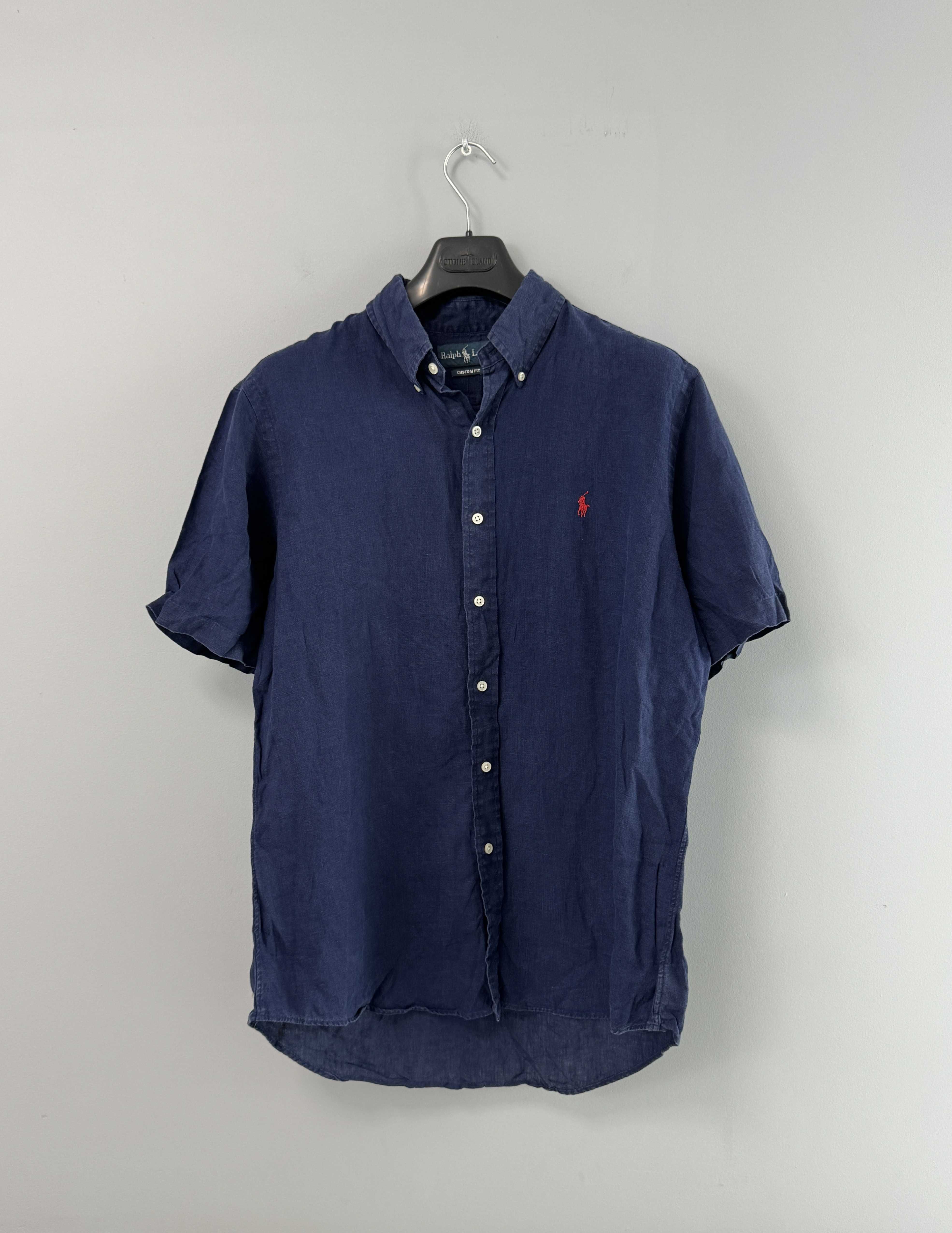 Ralph Lauren Koszula Lniana Męska Linen Shirt Custom Fit 100% Len R. L