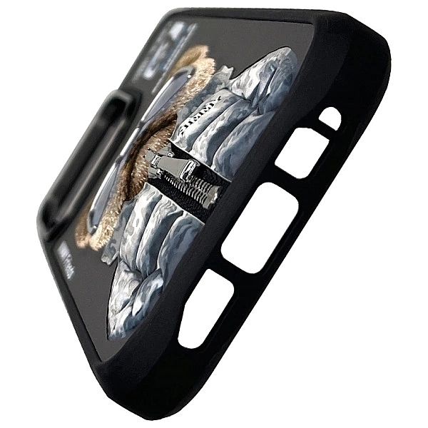 Etui Nimmy Cool&Cute 2.0 Dog na iPhone 16 Pro - czarne