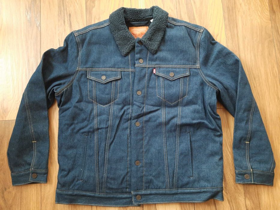 Kurtka dżinsowa Levi Strauss & Co ocieplana męska XXL