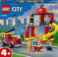 Конструктор LEGO City Пожежне депо та пожежна машина (60375)