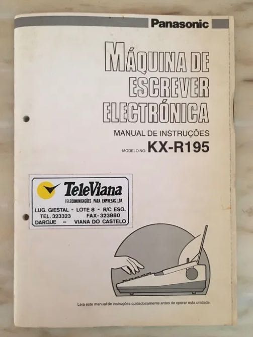 PANASONIC KX-R195 - máquina de escrever electrónica - como nova