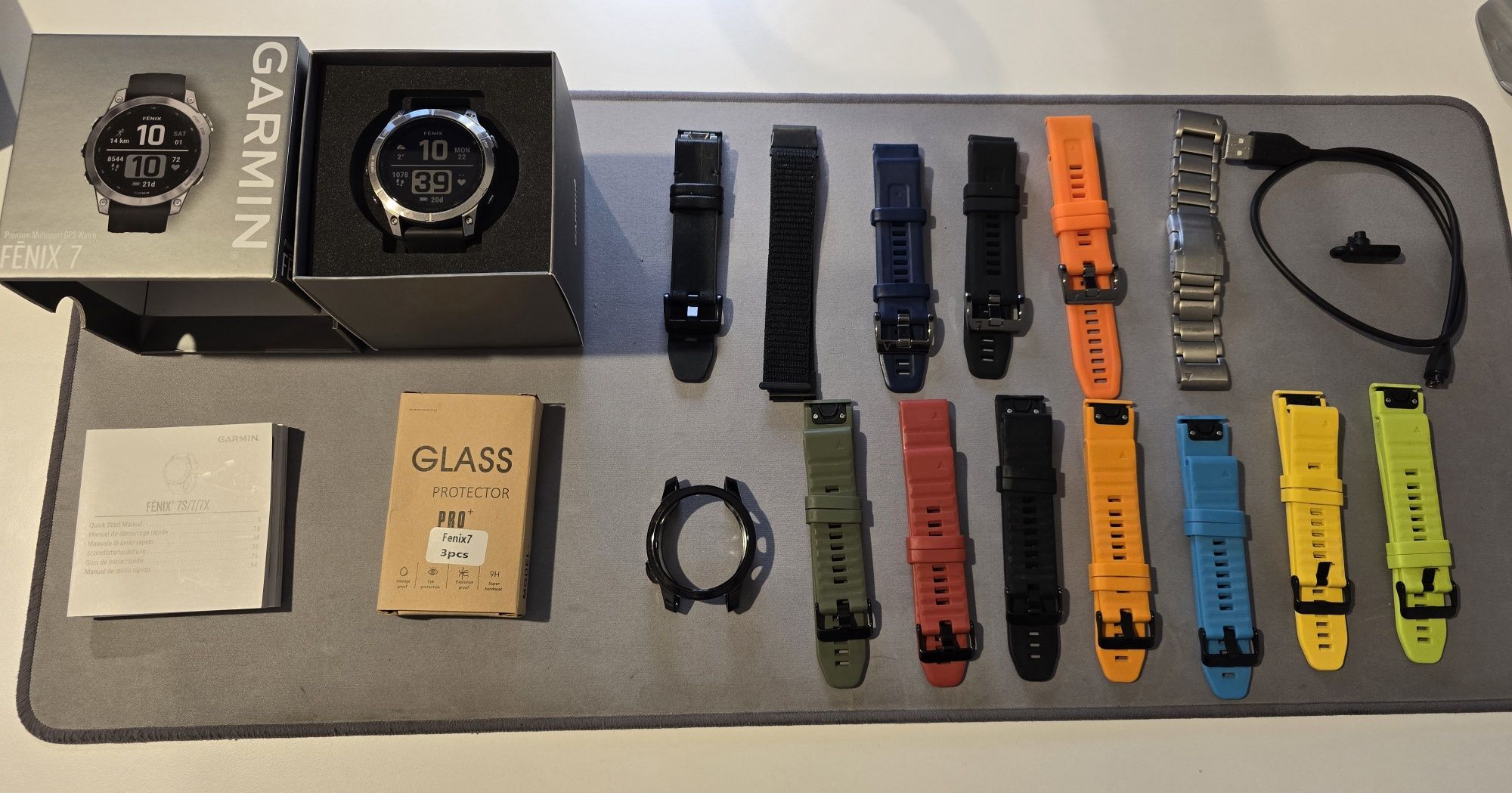 Garmin Fenix 7 na gwarancji + duzo dodatki