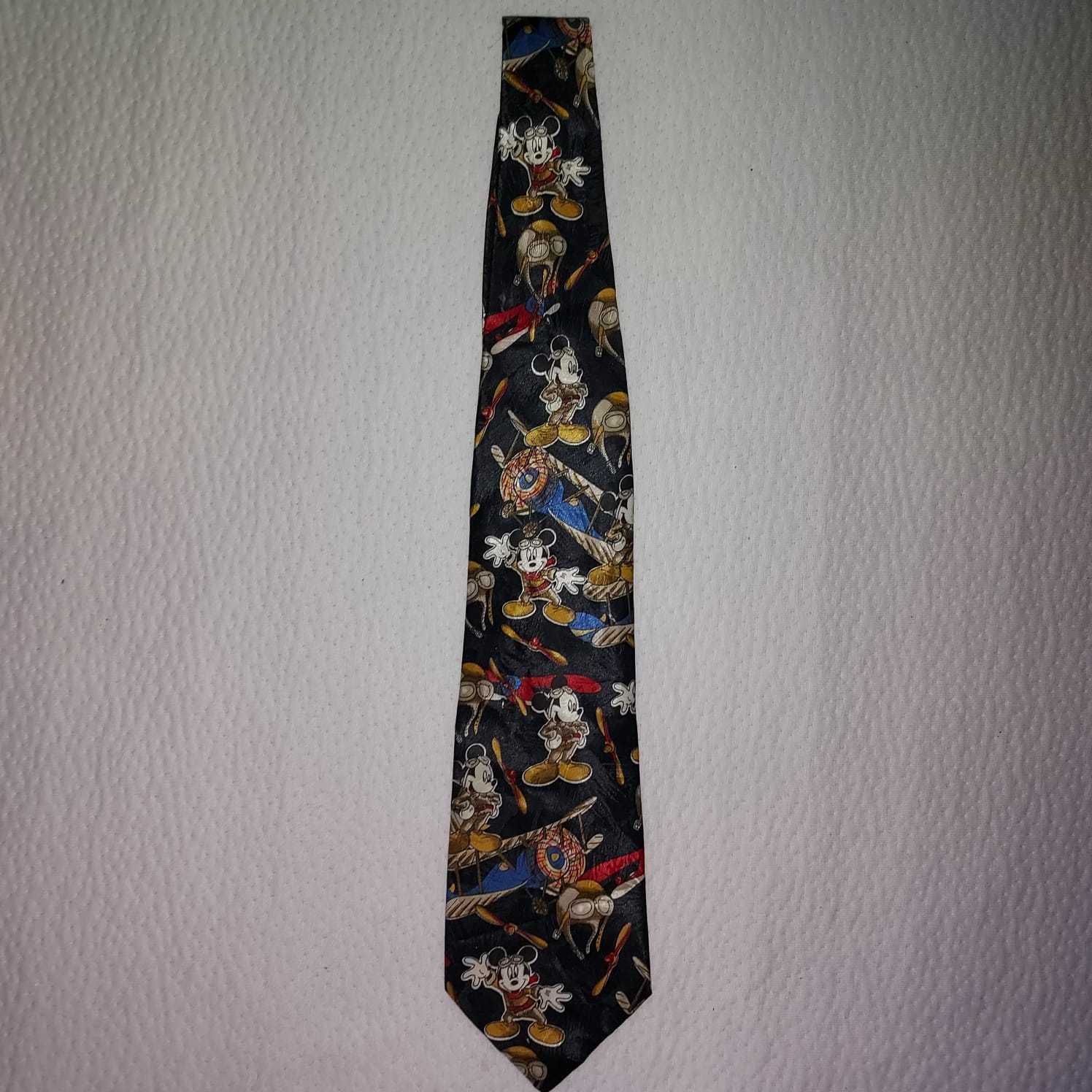 Krawat Mickey, Kolor Czarny, Stan Używany