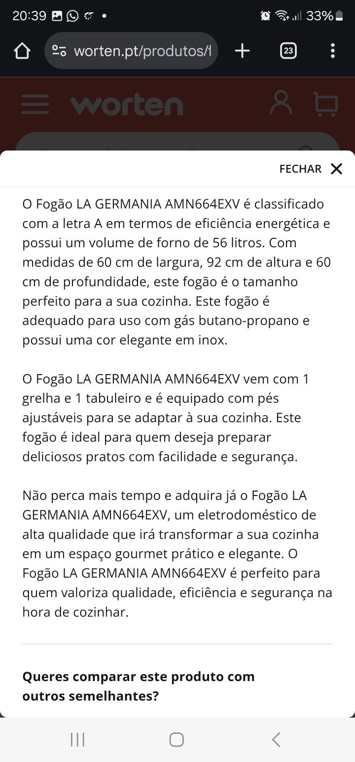 Fogão La Germania