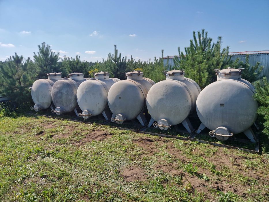 Zbiornik aluminiowy 1244 litry po winie