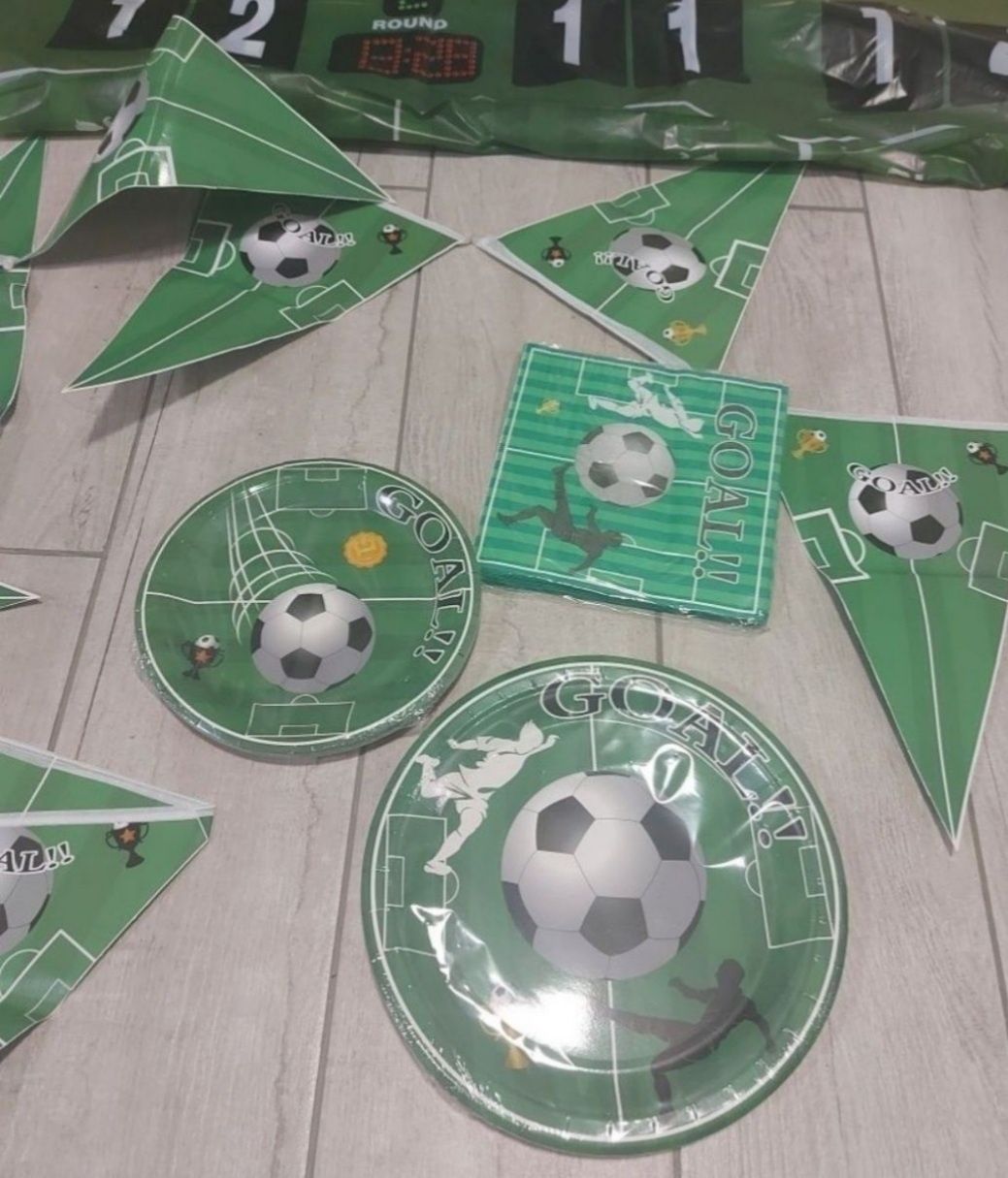 Zestaw ozdób na urodziny komplet dla fana piłki nożnej