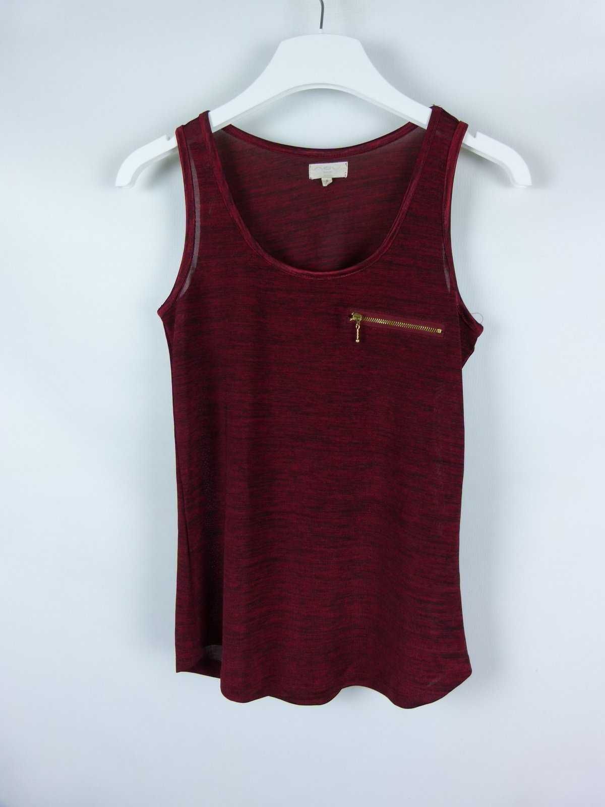 New Look bluzka top bordo 8 / 36