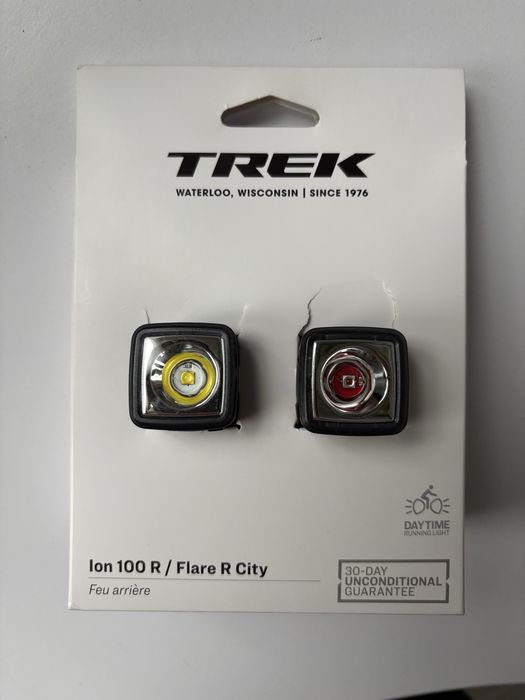 Zestaw lampek rowerowych Trek Ion 100 R + Flare R City