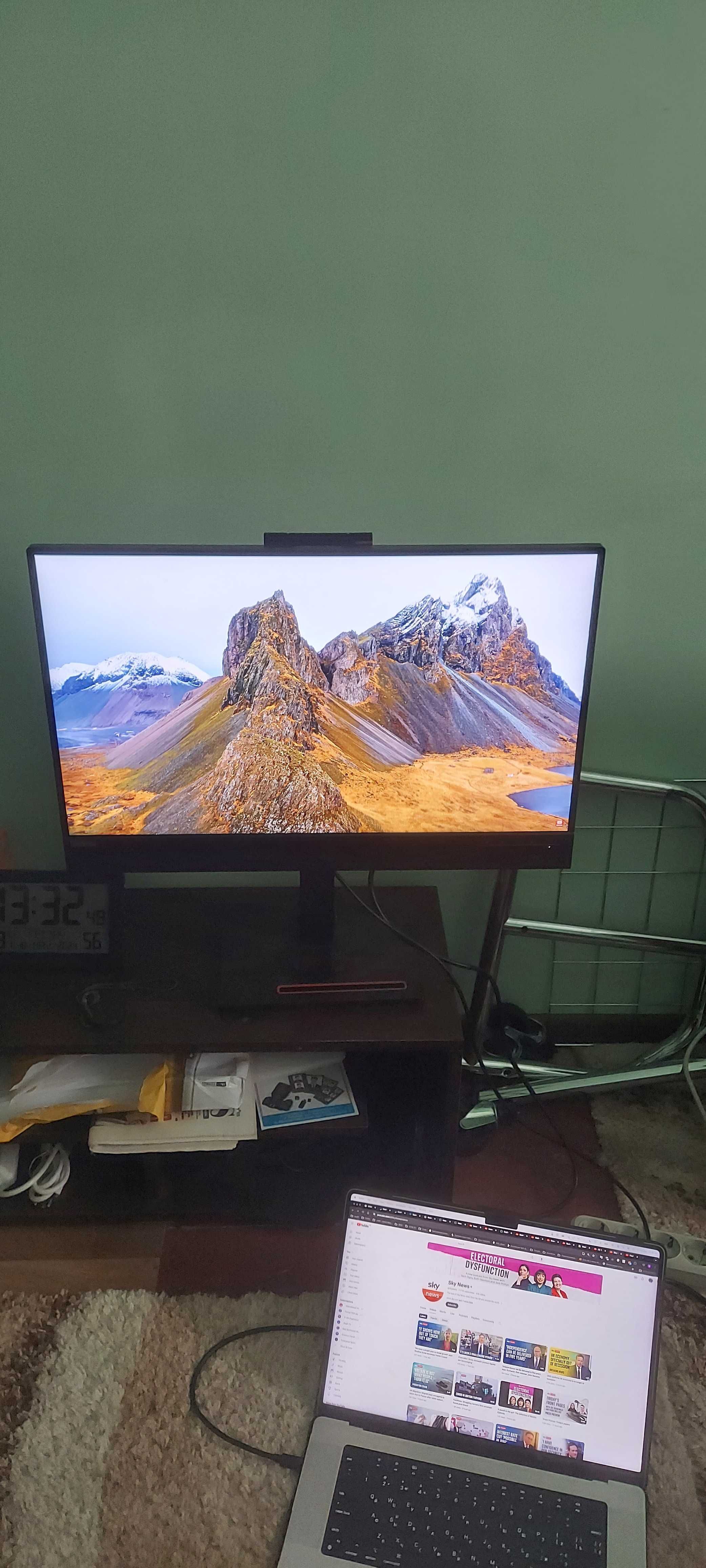 Монитор Lenovo ThinkVision T27hv-20 с встроенной Web-камерой