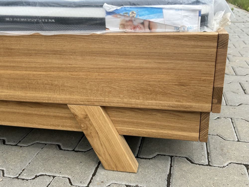 Łóżko dwuosobowe z naturalnego Dębu