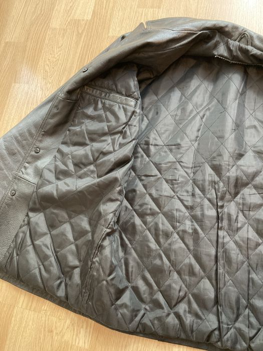 Meska kurtka skórzana z podszewką, roz. 50, czarna