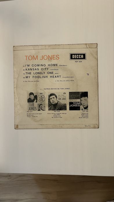 Disco Vinil “Tom Jones – I’m Coming Home”