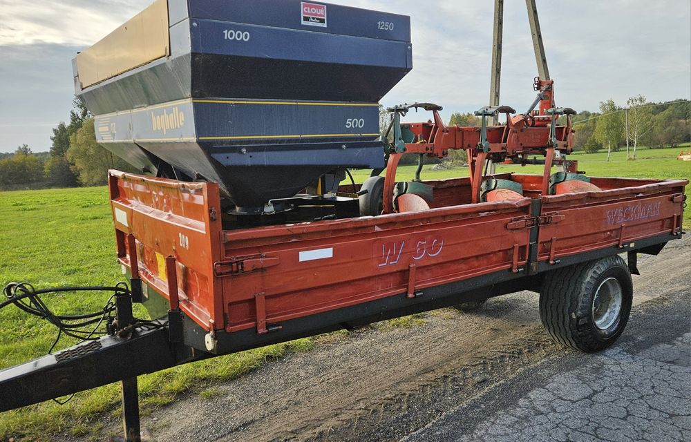 Przyczepa tuhti 5t tim 6.5t  wywrotka weckman 6t, kemper be 95