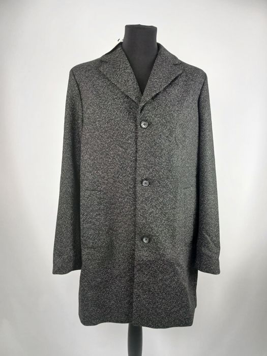 Płaszcz klasyczny idealny ma garnitur luźny fason nowy