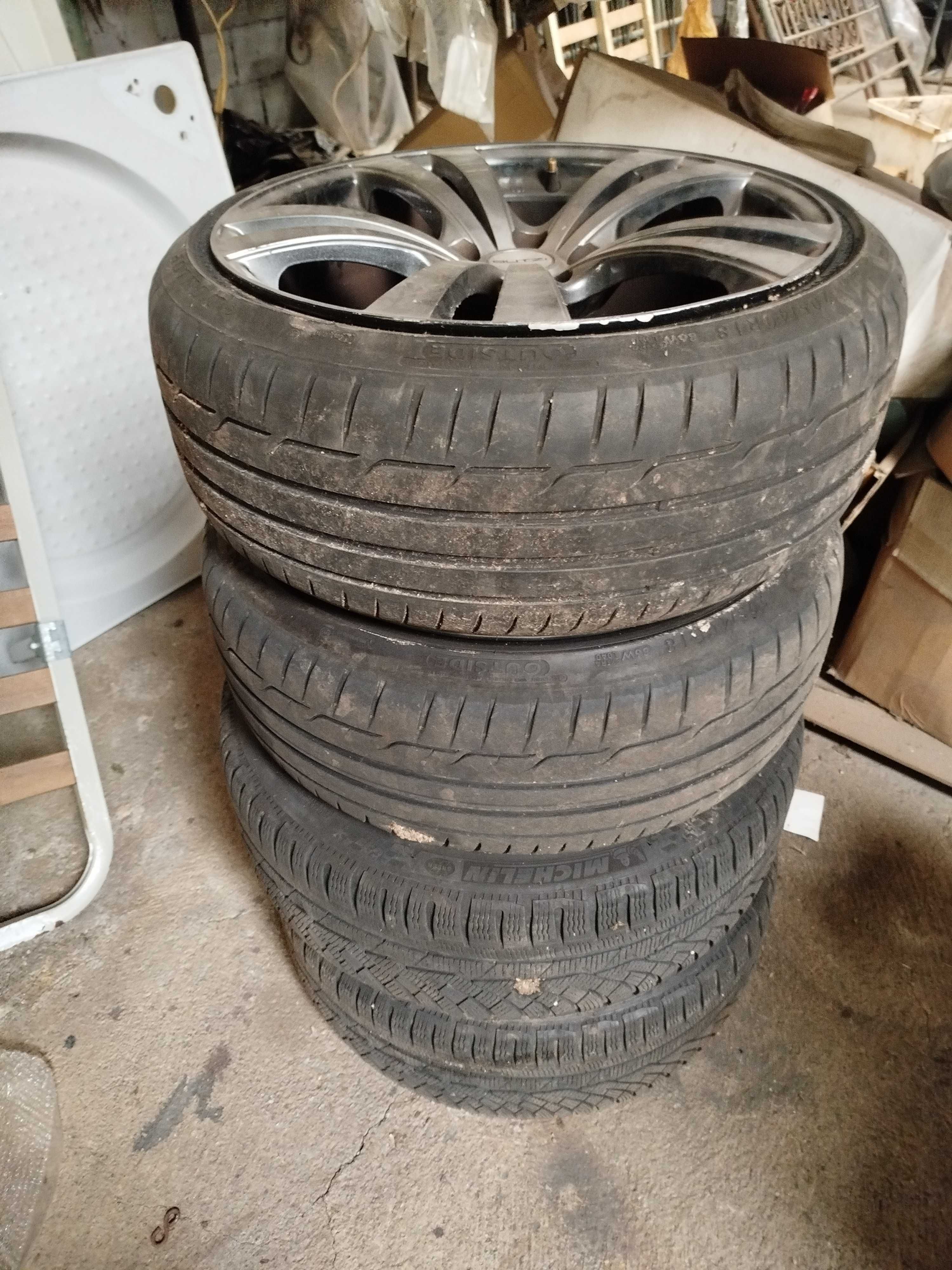 4 jantes 18 marca Butzi com pneus
