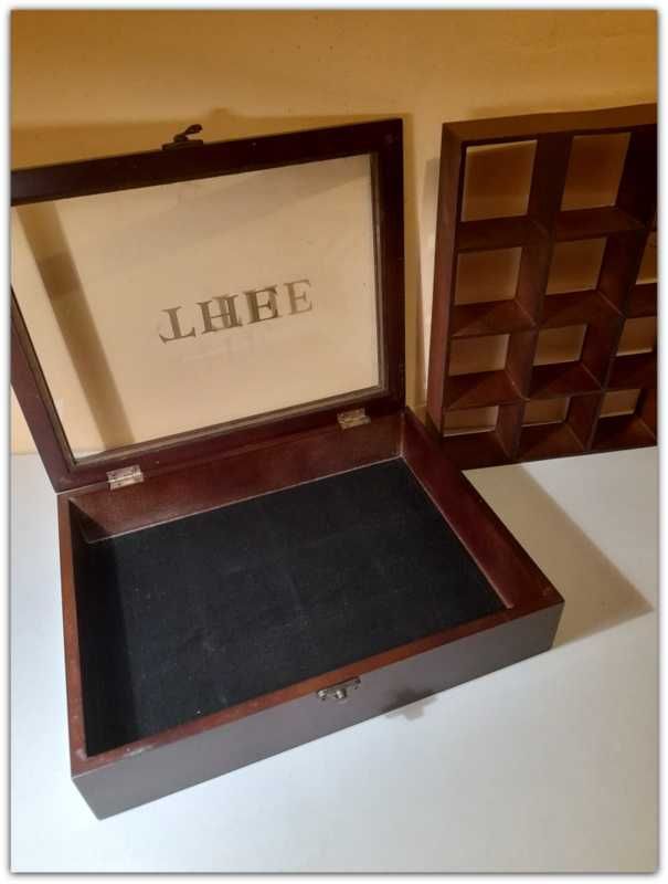 Szkatułka pudełko Prezenter drewniany 12 Komór skrzyneczka kasetka