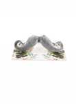 pierścionek WĄSY vintage retro mustache NB22