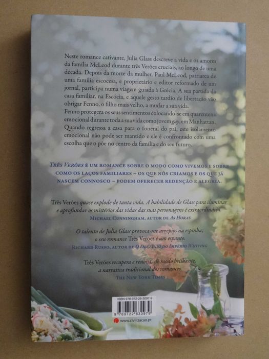 Três Verões de Julia Glass