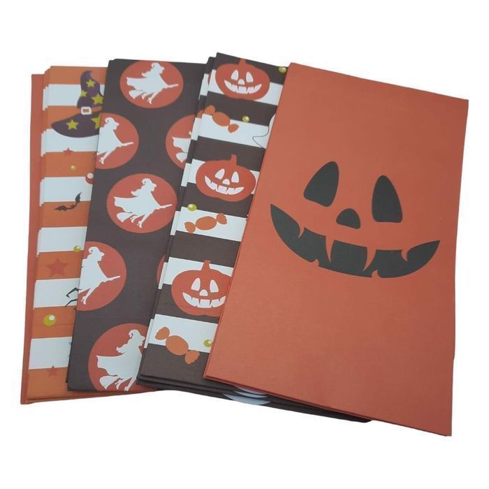 Torby na Słodycze Halloween Papierowe 20x12 12 szt