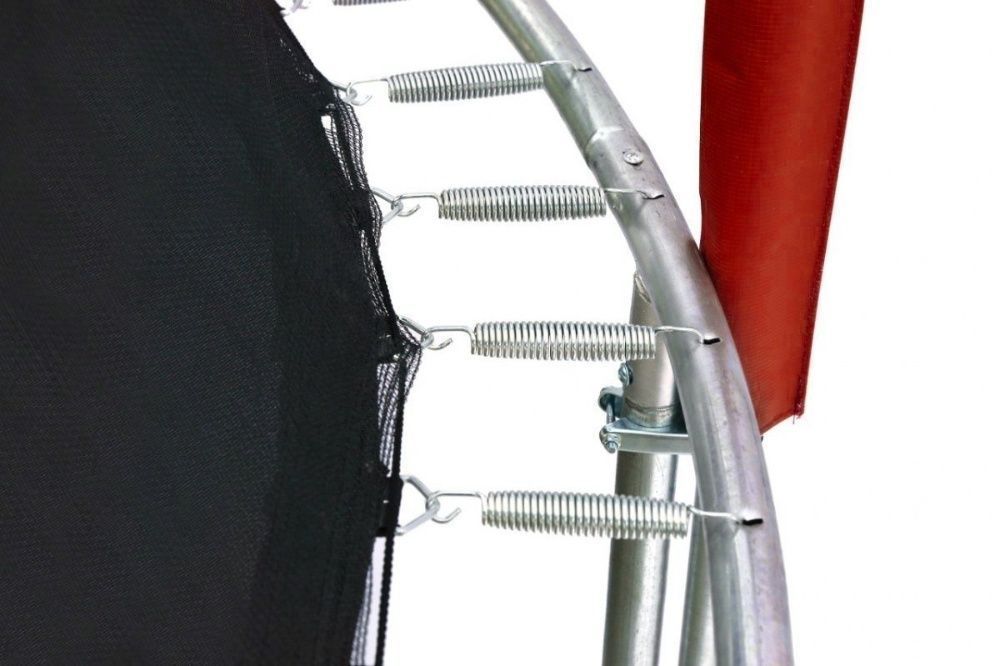 Trampolina Ogrodowa 435cm/14ft czerwona Maxy Comfort Plus Z Wewnętrzną