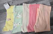 Legginsy getry prążkowane z aplikacją 5 pak H&M rozm 140